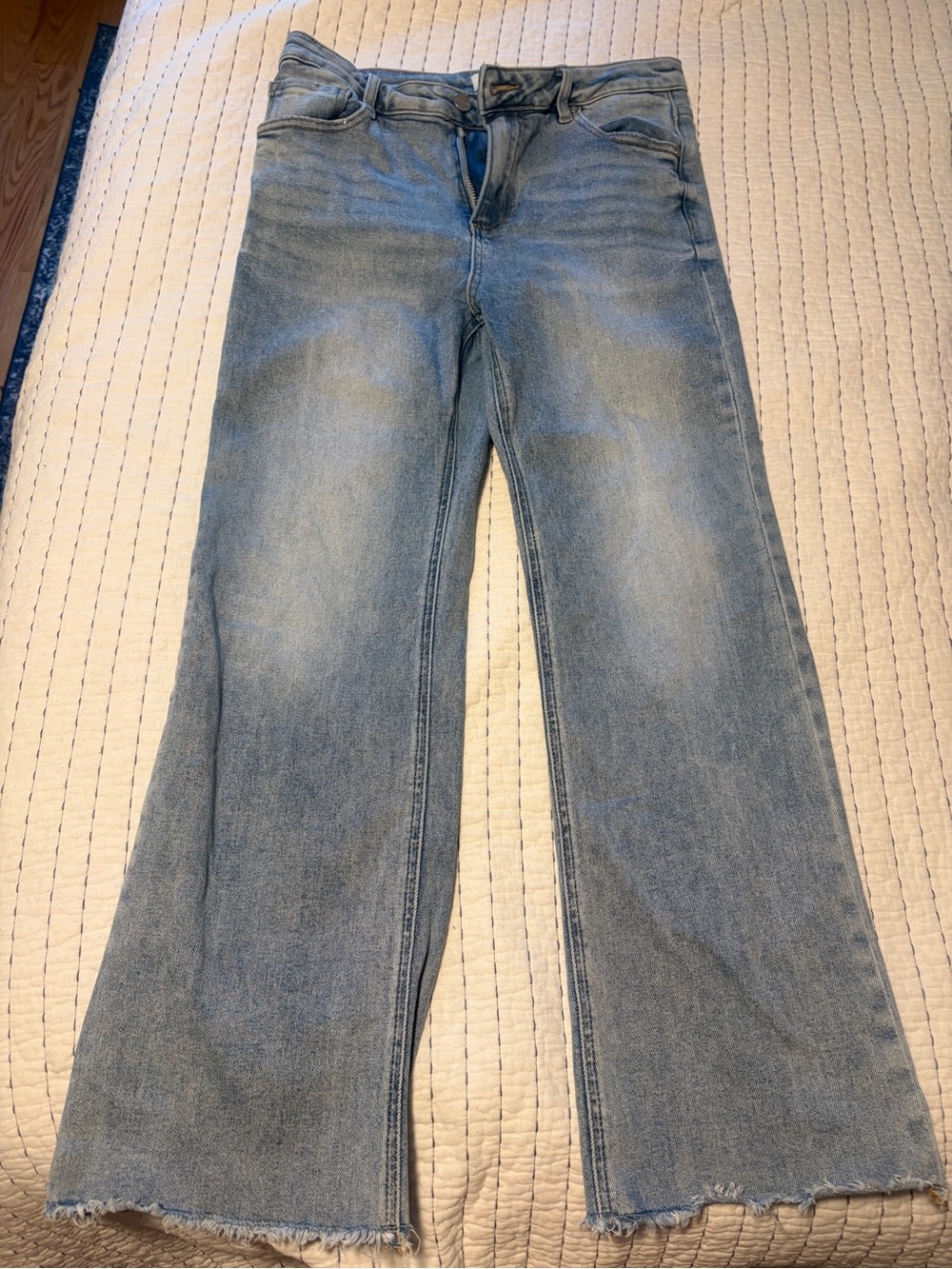 Risen Women's Light Blue Flare Jeans - flare Leg